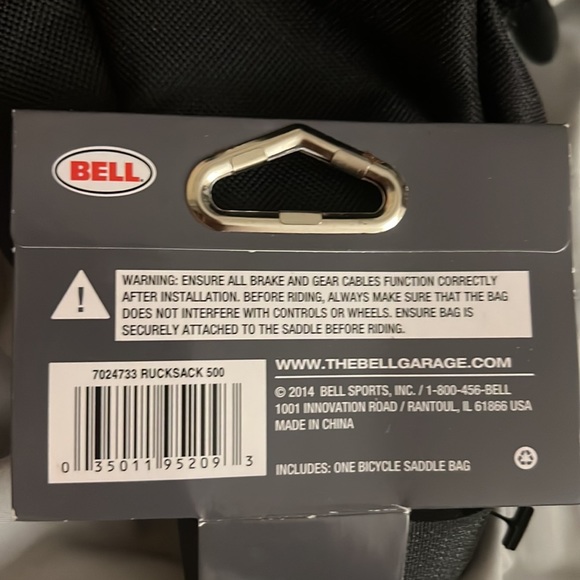 Bell Rucksack Bike Seat Storage Bags NWT - Picture 2 of 2